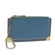 Pre-owned Leather wallets Louis Vuitton Vintage , Blue , Dames