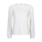 Anika Lange Mouw Top Lofty Manner , White , Dames