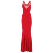 Elegante Fishtail Jurk Norma Kamali , Red , Dames