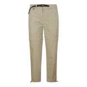 Bruine Nylon Broek met Rits en Gesp Sluiting K-Way , Brown , Heren