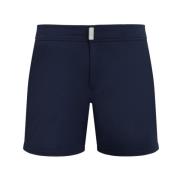 Heren Solid Stretch Zwemshorts Vilebrequin , Blue , Heren