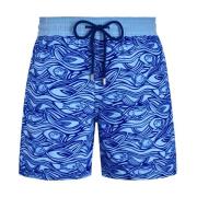 Heren Flocked Aquarium Zwemshorts Vilebrequin , Blue , Heren