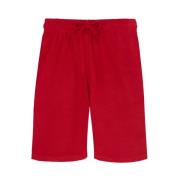 Solide Terry Unisex Bermuda Shorts Vilebrequin , Red , Heren