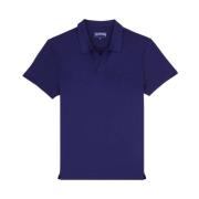 Heren Tencel Polo Shirt Vilebrequin , Blue , Heren