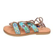 Textielen sandalen voor vrouwen  Blue , Blue , Dames