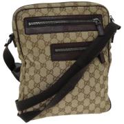 Pre-owned Canvas gucci-bags Gucci Vintage , Beige , Dames