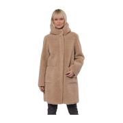 Omkeerbare capuchonjas Alina Rino&Pelle , Beige , Dames