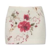 Rok met bloemenpatroon Blumarine , Beige , Dames