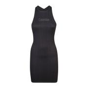 Zwarte Sportieve Jurk Calvin Klein , Black , Dames