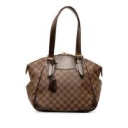 Pre-owned Canvas handbags Louis Vuitton Vintage , Brown , Dames