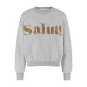 Bibi Salut Sweater By-Bar , Gray , Dames