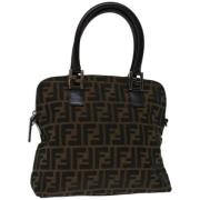 Pre-owned Canvas handbags Fendi Vintage , Black , Dames