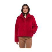 Faux Fur Jacket Rino&Pelle , Red , Dames