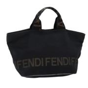 Pre-owned Canvas fendi-bags Fendi Vintage , Black , Dames