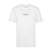 Witte T-shirts en Polos Calvin Klein , White , Dames