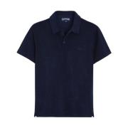 Jacquard Polo Shirt voor Heren Vilebrequin , Blue , Heren