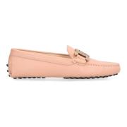 Leren Loafers met Rubberen Studs Tod's , Pink , Dames