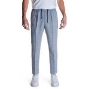 Heren Linnenmix Broek Antony Morato , Blue , Heren