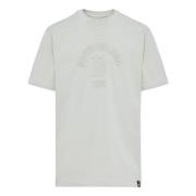 T-shirt van katoenmix Boggi Milano , Gray , Heren