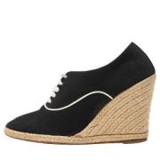 Pre-owned Canvas sneakers Christian Louboutin Pre-owned , Black , Dame...