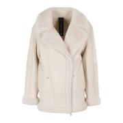 Shearling Winterjas Blancha , Beige , Dames