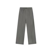 Elastische Pintuck Broek Olaf Hussein , Gray , Heren