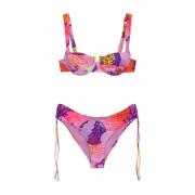 Bikini met beugel en bedekkende Amerikaanse slip Me-Fui , Multicolor ,...