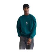 Globe Crew Sweatshirt Woodbird , Green , Heren