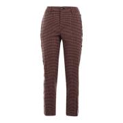 Dames Chino Diamond Button Broek Liu Jo , Purple , Dames