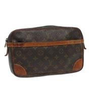 Pre-owned Canvas clutches Louis Vuitton Vintage , Brown , Dames