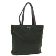 Pre-owned Nylon totes Prada Vintage , Green , Dames