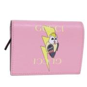 Pre-owned Leather wallets Gucci Vintage , Pink , Dames