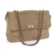 Pre-owned Suede chanel-bags Chanel Vintage , Beige , Dames