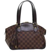 Pre-owned Canvas handbags Louis Vuitton Vintage , Brown , Dames