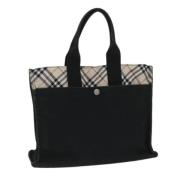 Pre-owned Canvas handbags Burberry Vintage , Black , Dames