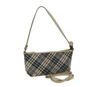 Pre-owned Canvas shoulder-bags Burberry Vintage , Blue , Dames