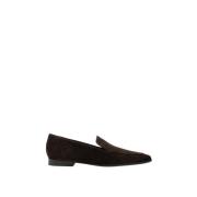 Stijlvolle Suède Mocassin Espresso Parallele , Brown , Dames