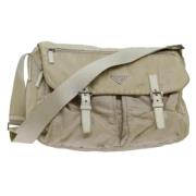 Pre-owned Nylon prada-bags Prada Vintage , Beige , Dames