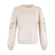 Stijlvolle Sweater Anna Van Toor , Beige , Dames