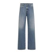 Blauwe Jeans Klassieke Stijl Maison Margiela , Blue , Heren