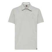 Katoenmix Jersey Polo Shirt Boggi Milano , Gray , Heren