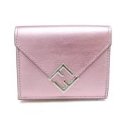 Pre-owned Leather wallets Fendi Vintage , Pink , Dames