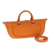 Pre-owned Leather handbags Louis Vuitton Vintage , Orange , Dames