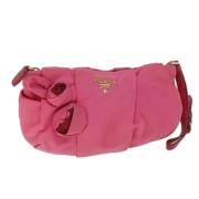 Pre-owned Nylon pouches Prada Vintage , Pink , Dames