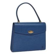 Pre-owned Leather handbags Louis Vuitton Vintage , Blue , Dames