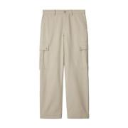 Grijze Broek voor Mannen Aw24 Burberry , Gray , Heren