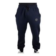 Blauwe Joggingbroek - Rechte pasvorm Cerruti 1881 , Blue , Heren