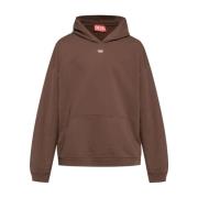 Bruine Sweatshirt Aw24 Herenmode Diesel , Brown , Heren