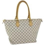 Pre-owned Canvas totes Louis Vuitton Vintage , White , Dames