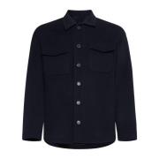 Blauwe Shirt Collectie Low Brand , Blue , Heren